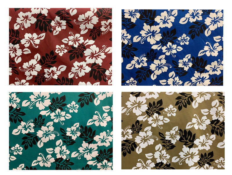 South Pacific Islander Flowers Polyester Fabric | Islands Fabric