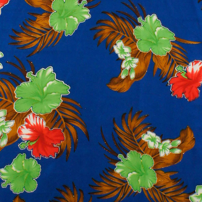 Aloha Garden Polyester Glitter Fabric | Islands Fabric