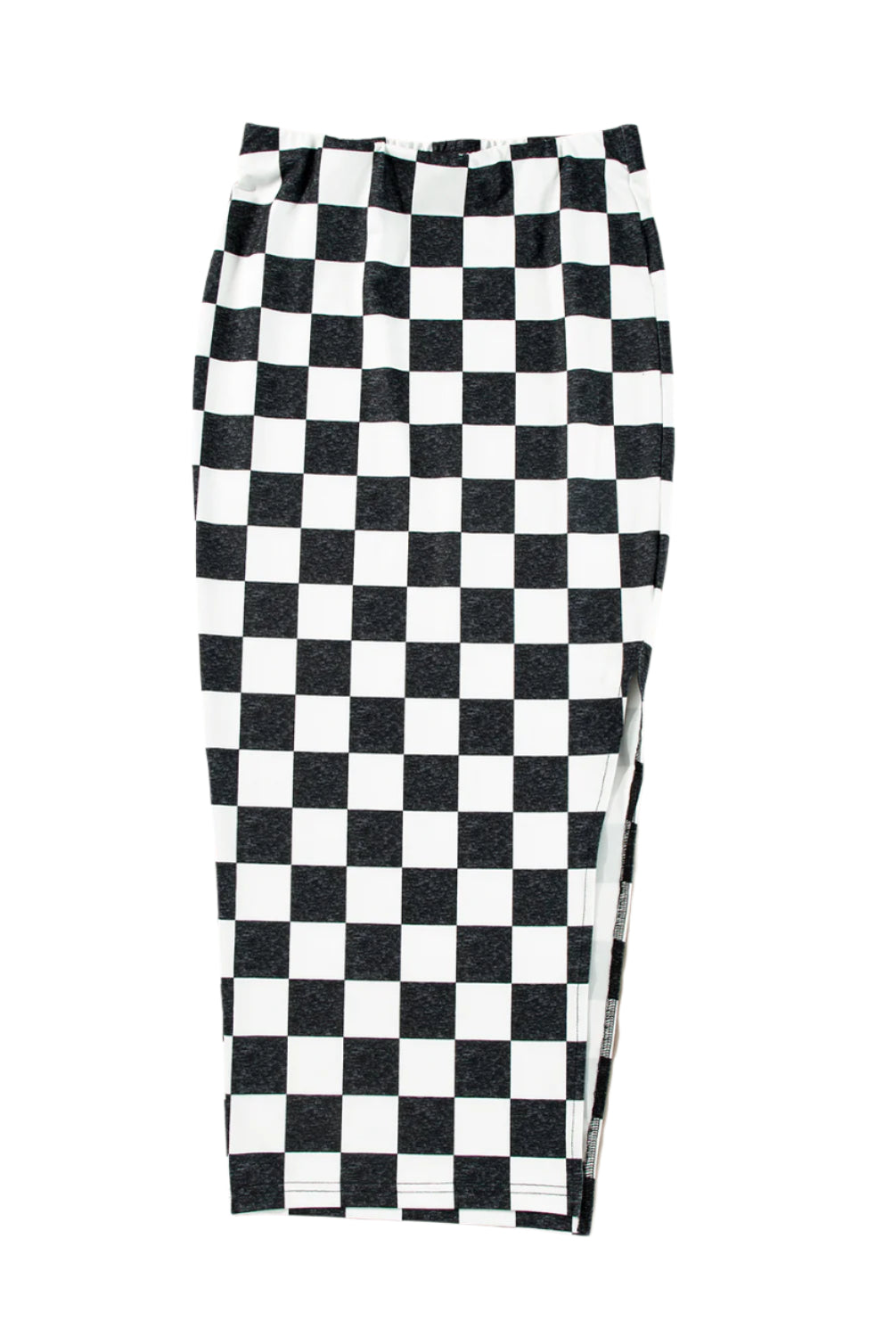 Ska Style Checkered Pencil Skirt