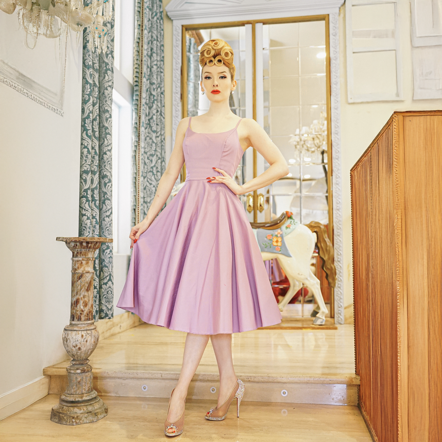 Pinup Style Full Circle Dress
