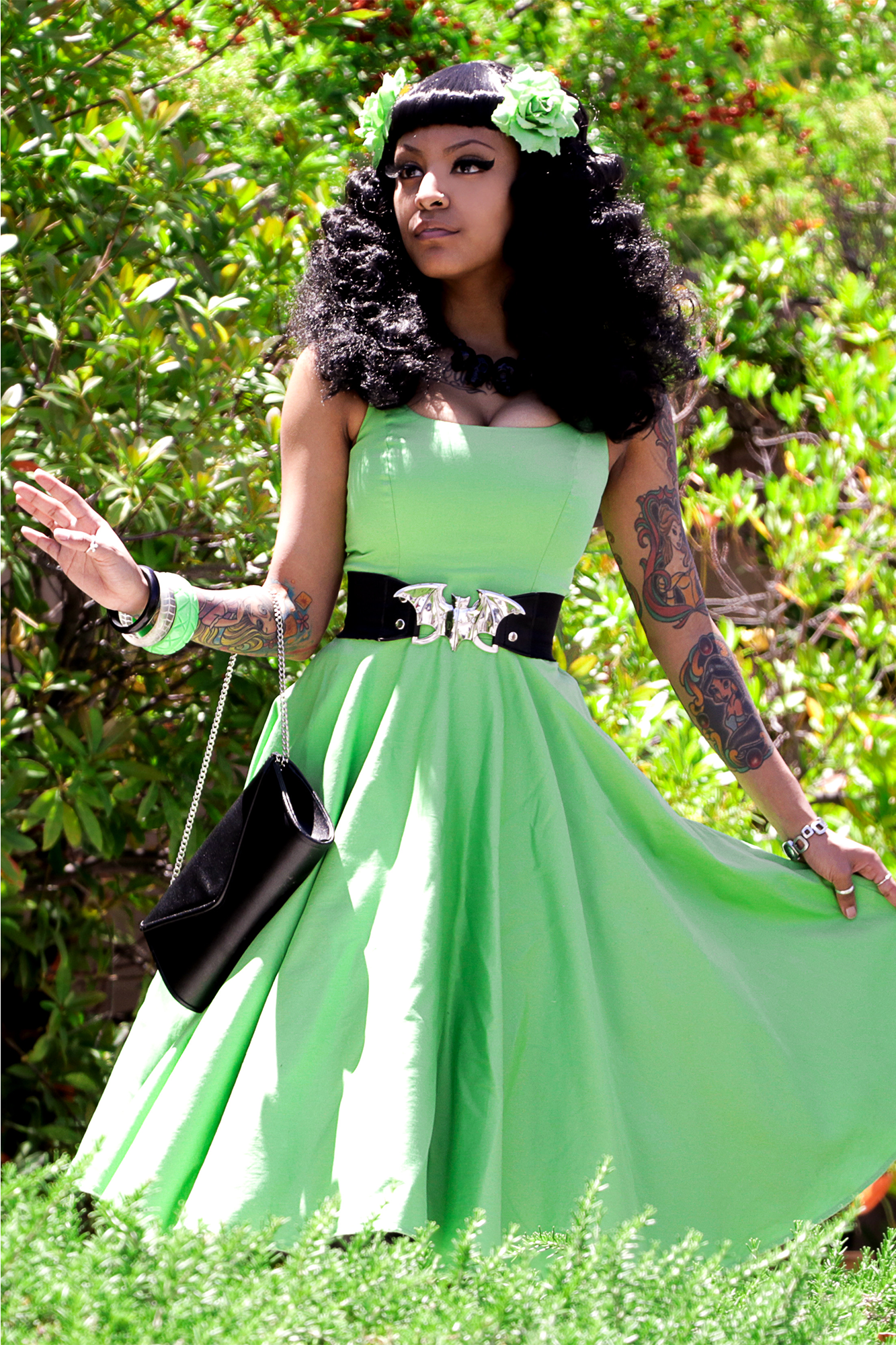 Pinup Style Full Circle Dress
