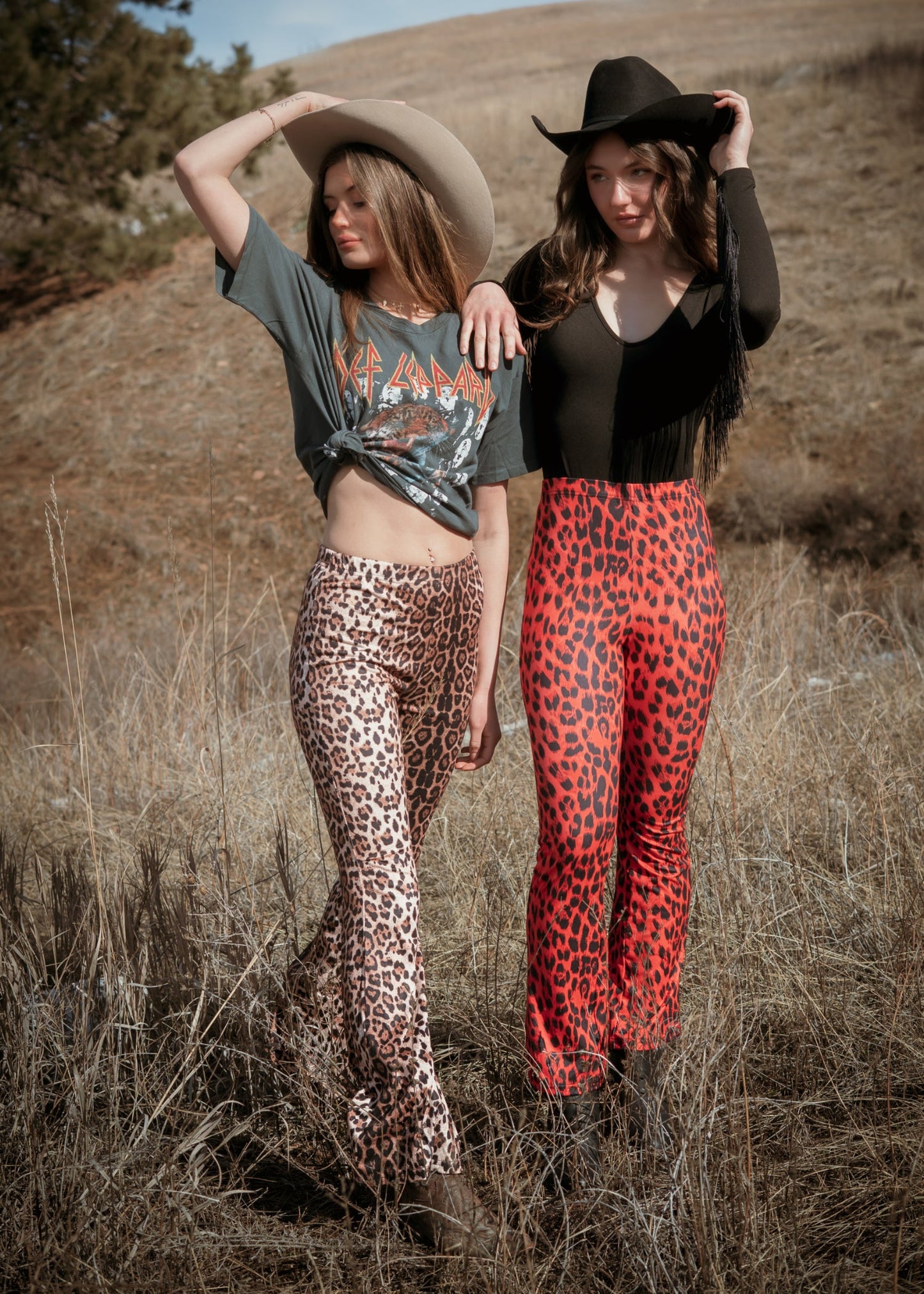 You Are Wild Leopard Print Flare Pants Bell Bottoms