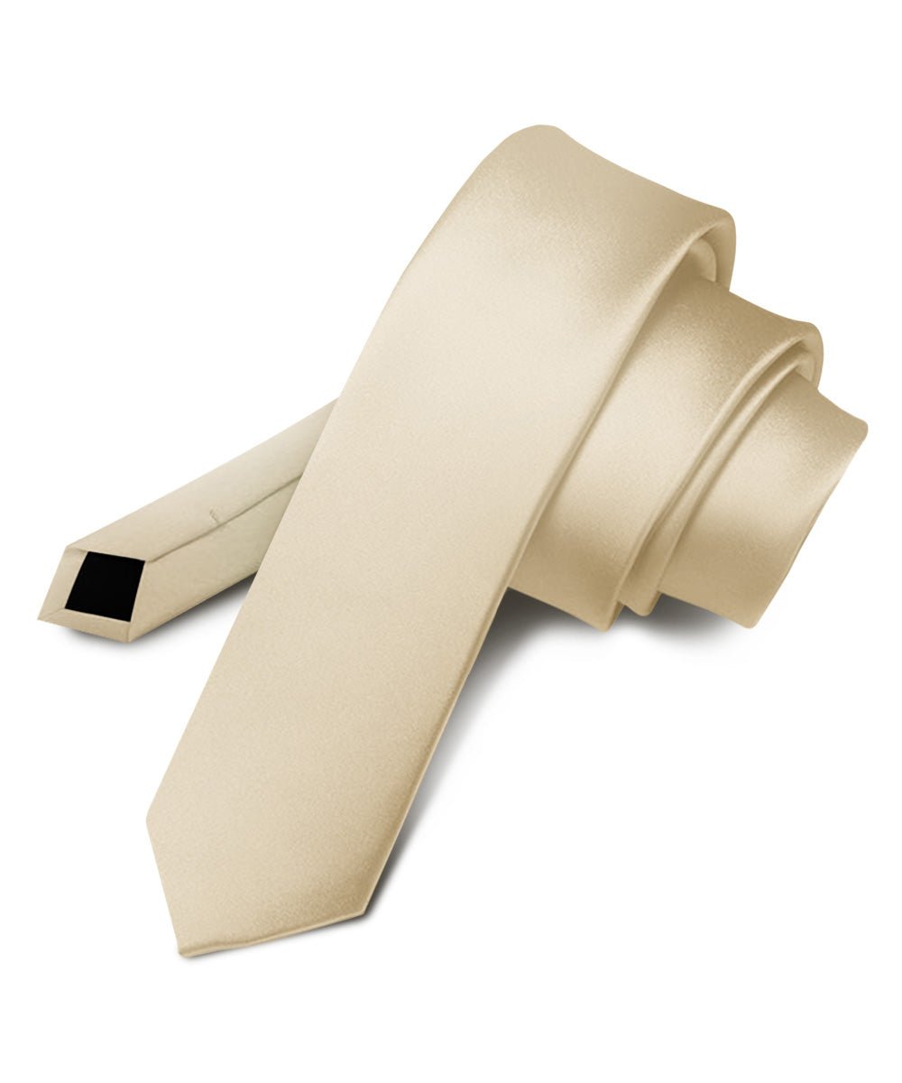 Vittorio Farina Men's Satin Skinny Necktie