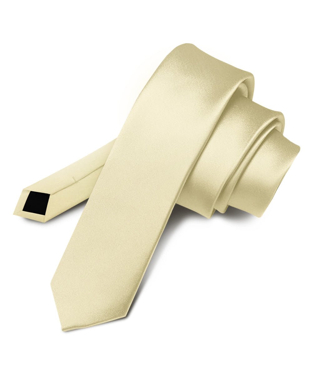 Vittorio Farina Men's Satin Skinny Necktie