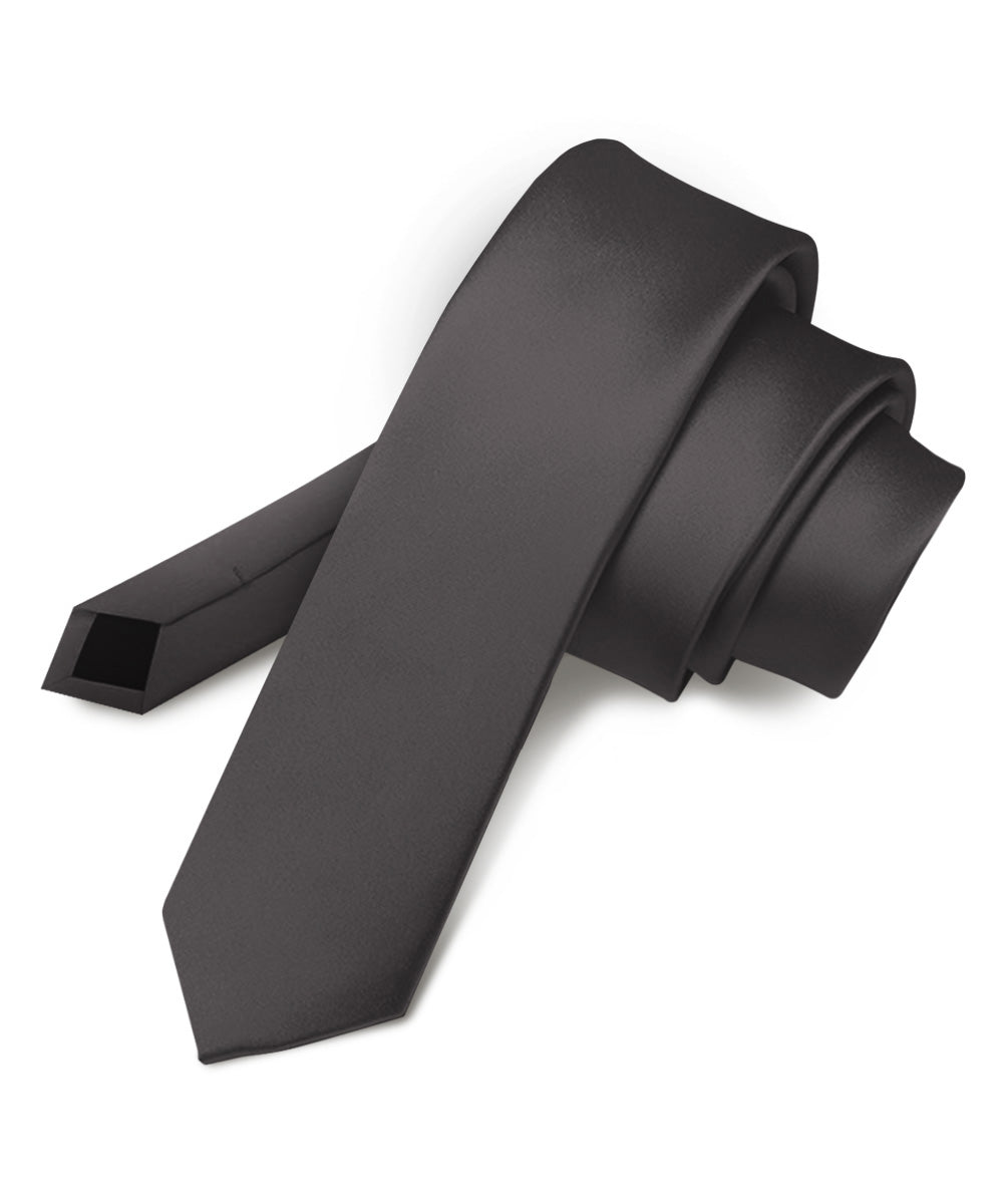 Vittorio Farina Men's Satin Skinny Necktie