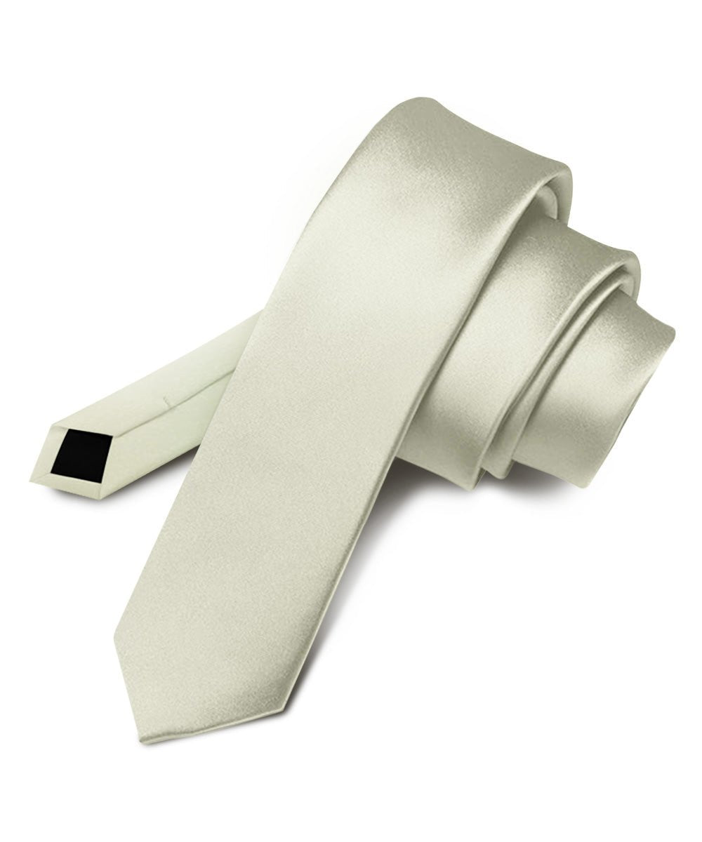 Vittorio Farina Men's Satin Skinny Necktie