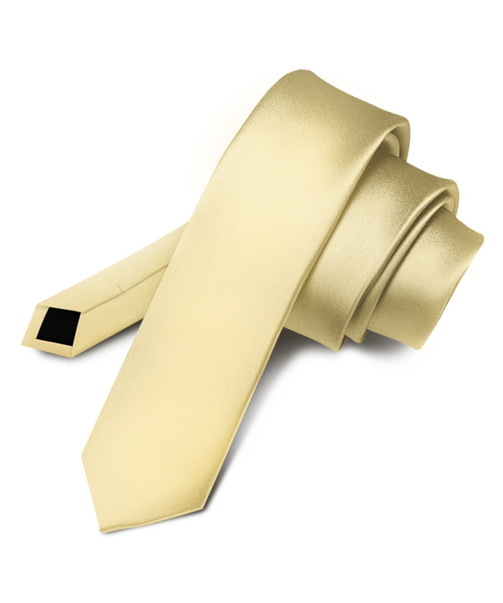 Vittorio Farina Men's Satin Skinny Necktie