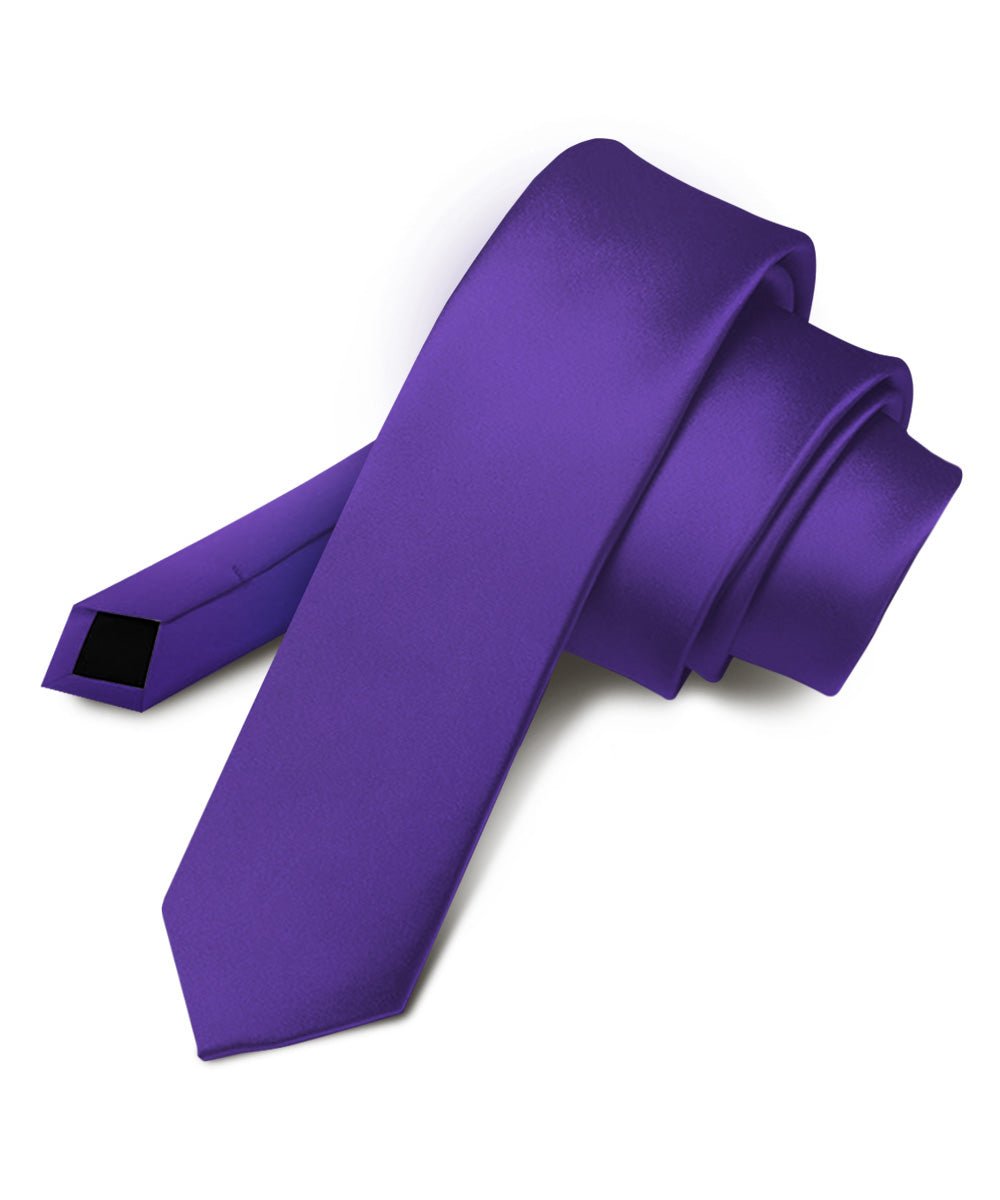 Vittorio Farina Men's Satin Skinny Necktie
