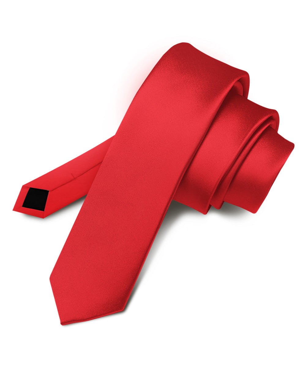 Vittorio Farina Men's Satin Skinny Necktie