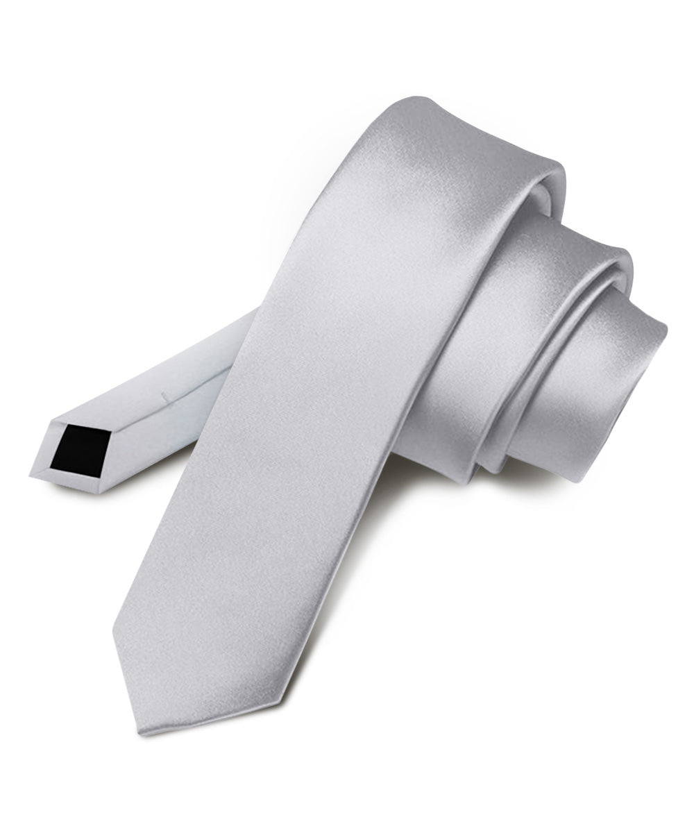Vittorio Farina Men's Satin Skinny Necktie