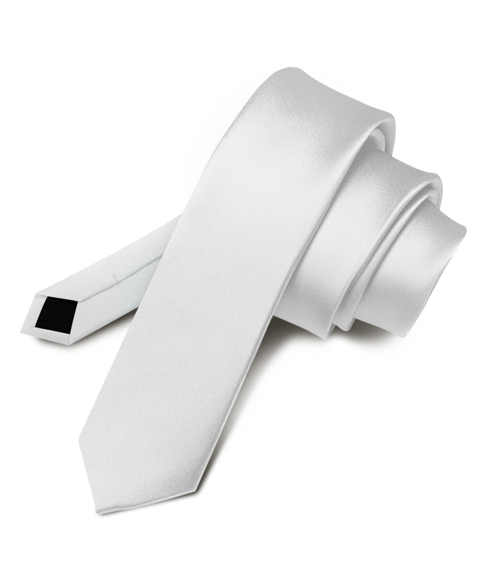 Vittorio Farina Men's Satin Skinny Necktie