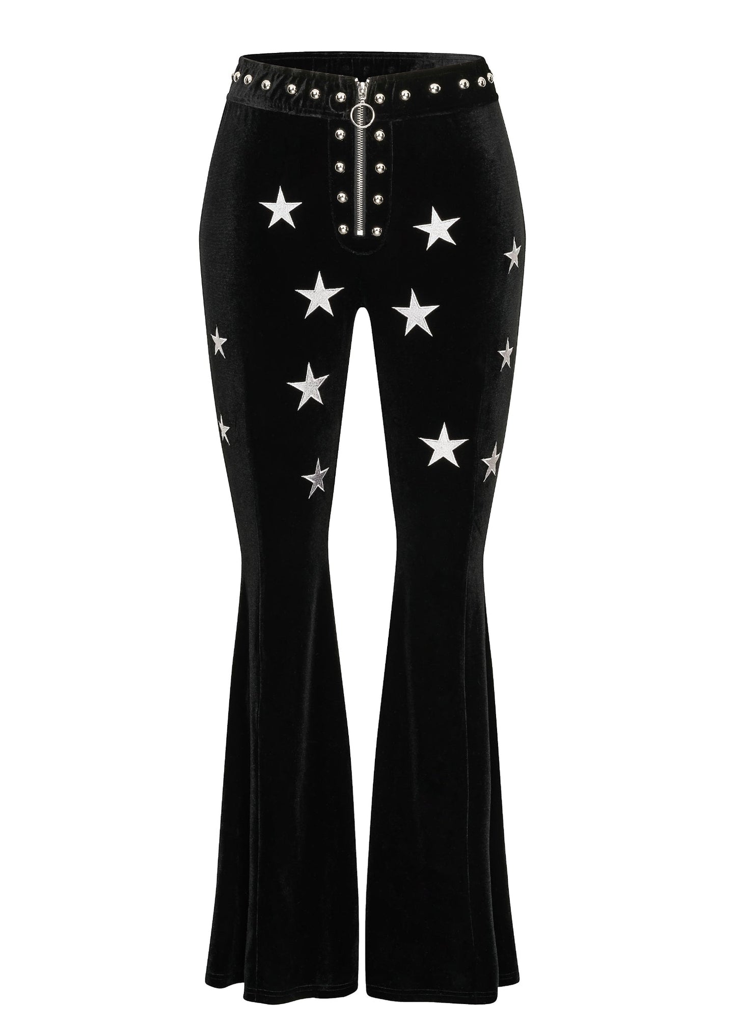 Star Studded Velvet Bell Bottoms
