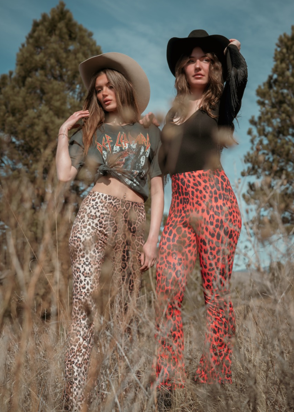 You Are Wild Leopard Print Flare Pants Bell Bottoms