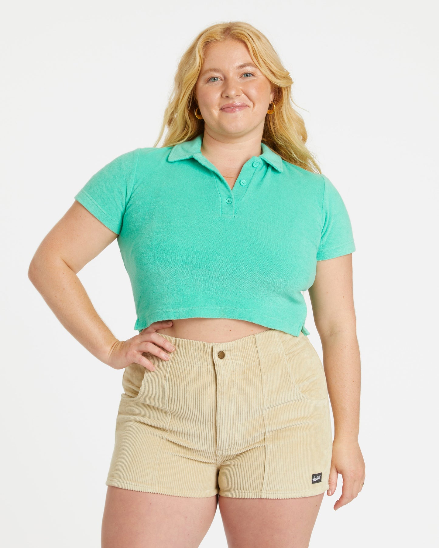 Women's Terry Polo (Mint)