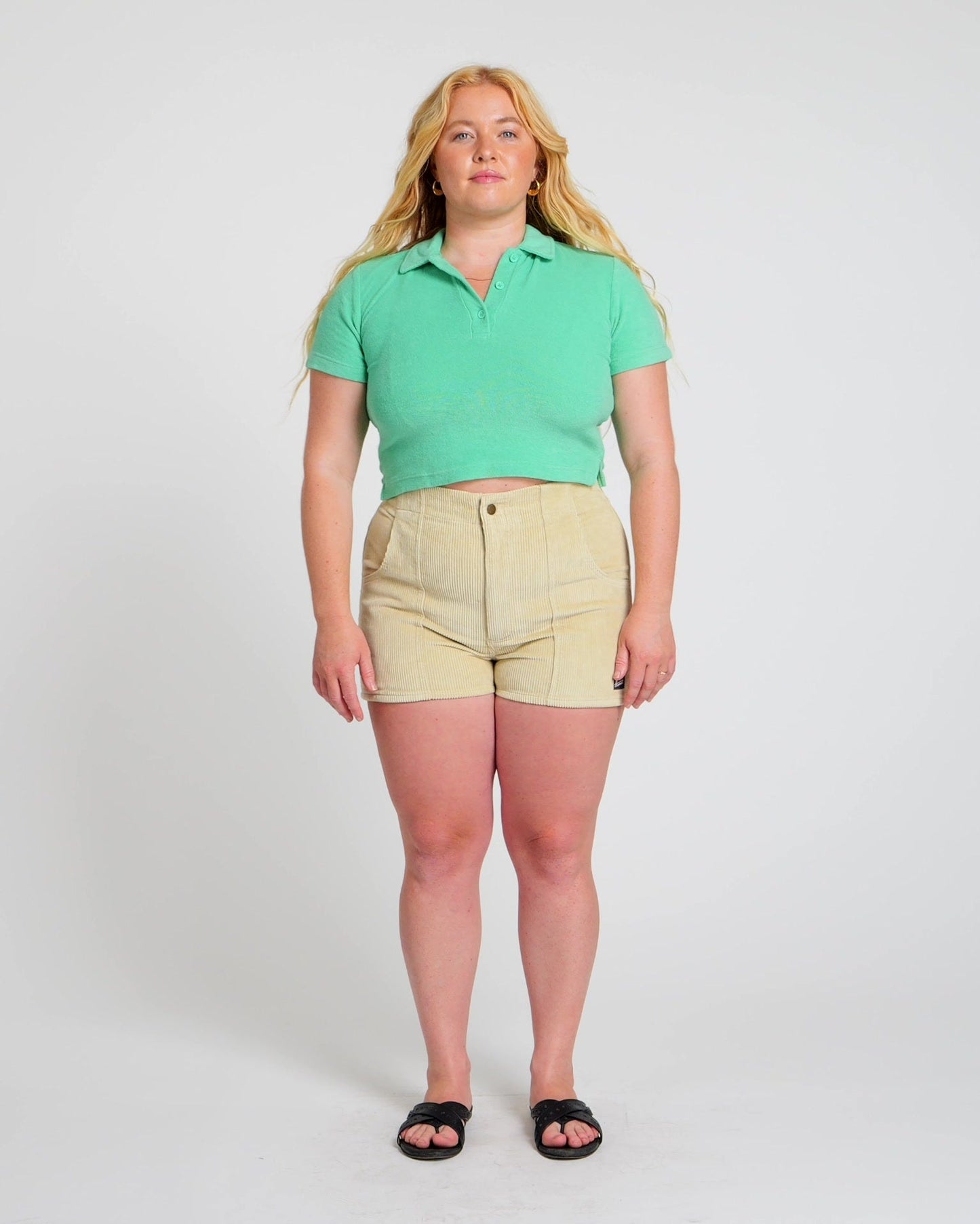 Women's Terry Polo (Mint)
