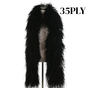 Premium Natural Ostrich Feather Multi-Ply Performance Boa