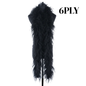 Premium Natural Ostrich Feather Multi-Ply Performance Boa
