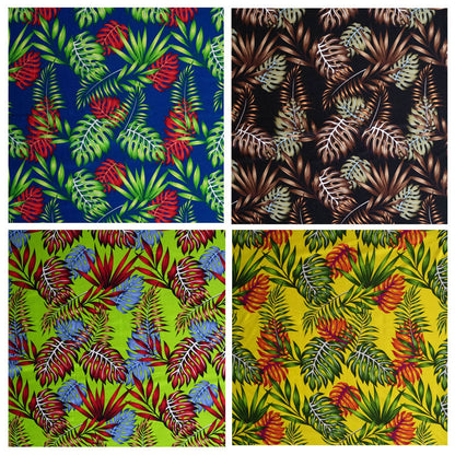 Monstera & Split Leaves Fabric | Rayon