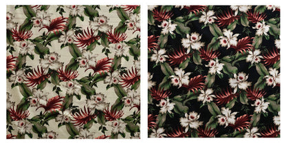 Tropical Garden Cotton Light-Barkcloth Fabric | Islands Fabric