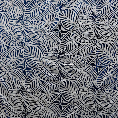 Monstera Leaf Tiara Fabric | Polyester Foil Print