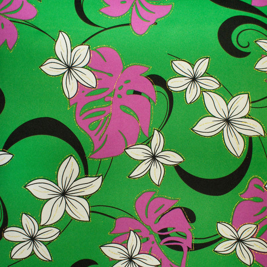 Aloha Shimmer Polyester Glitter Fabric | Islands Fabric