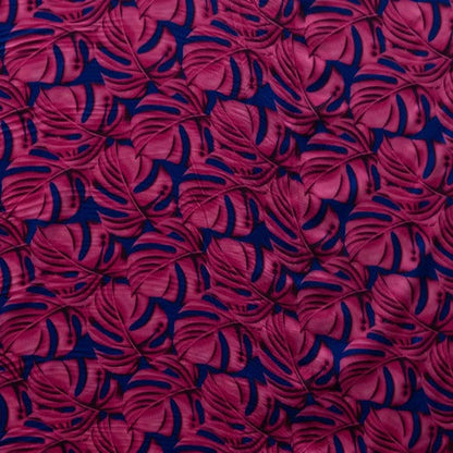 All Over Monstera Leaf Polyester Fabric | Islands Fabric