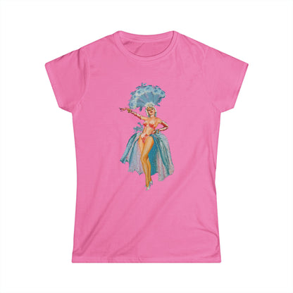 Women's Blue-Feather Showgirl Tee