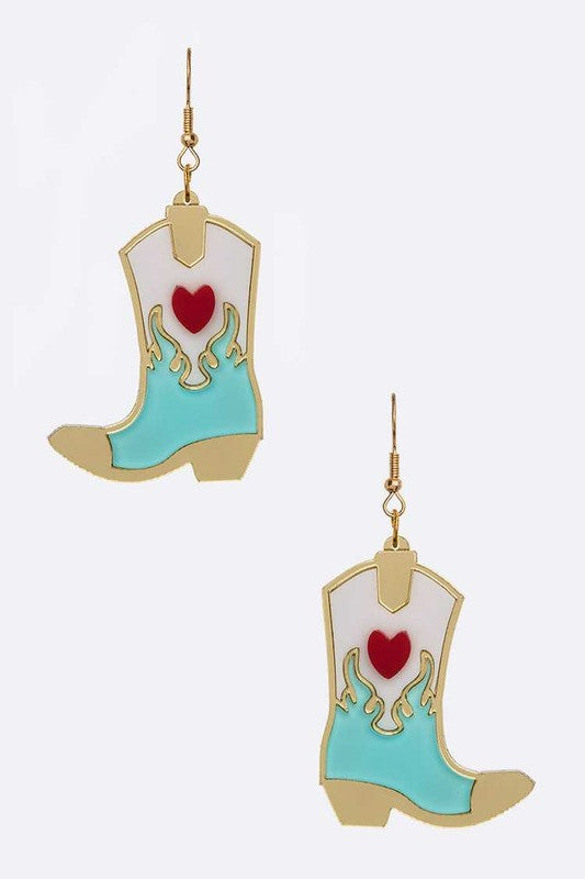 Cowgirl Boot Earrings