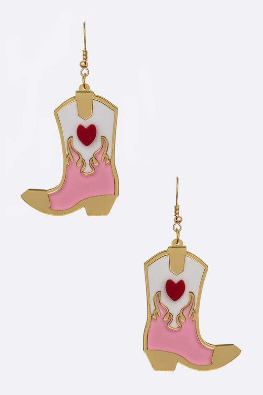 Cowgirl Boot Earrings