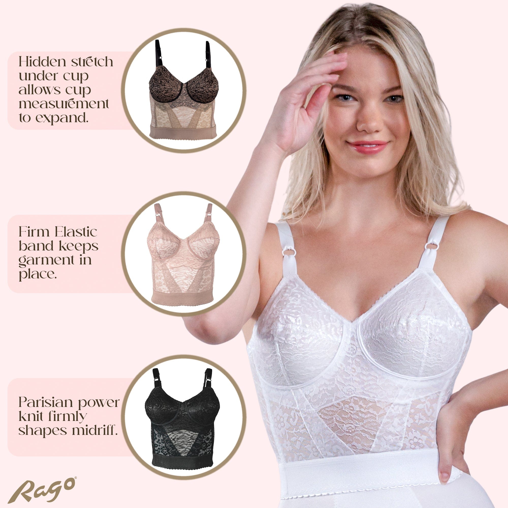 Style 2202 | Lacette Longline Wireless Expandable Cup Bra