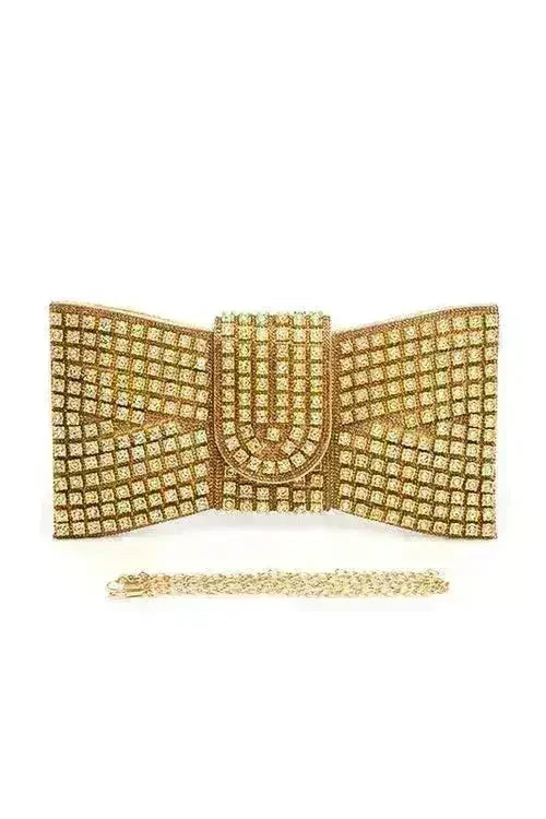 Rhinestone Bowtie Iconic Clutch Bag