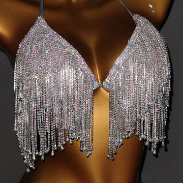 Silver Siren Fringe Bikini