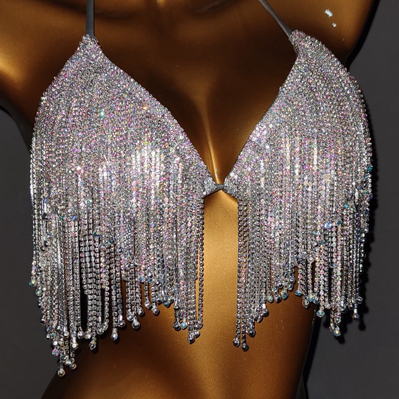 Silver Siren Fringe Bikini