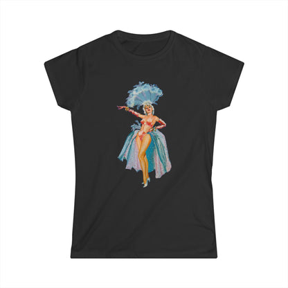 Women's Blue-Feather Showgirl Tee