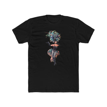 Multi-Colored Feather Vegas Showgirl Tee