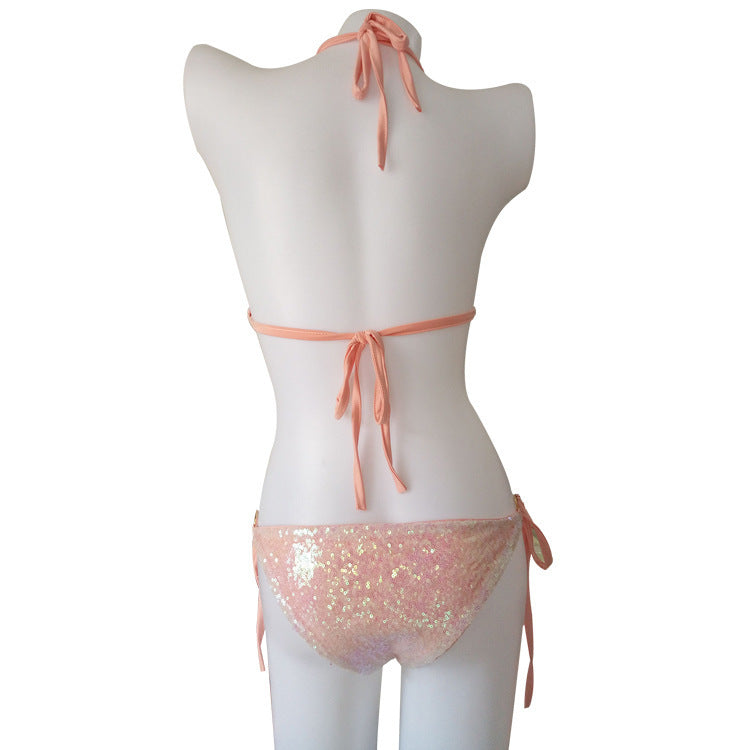 Champagne Stardust Sequin Bikini