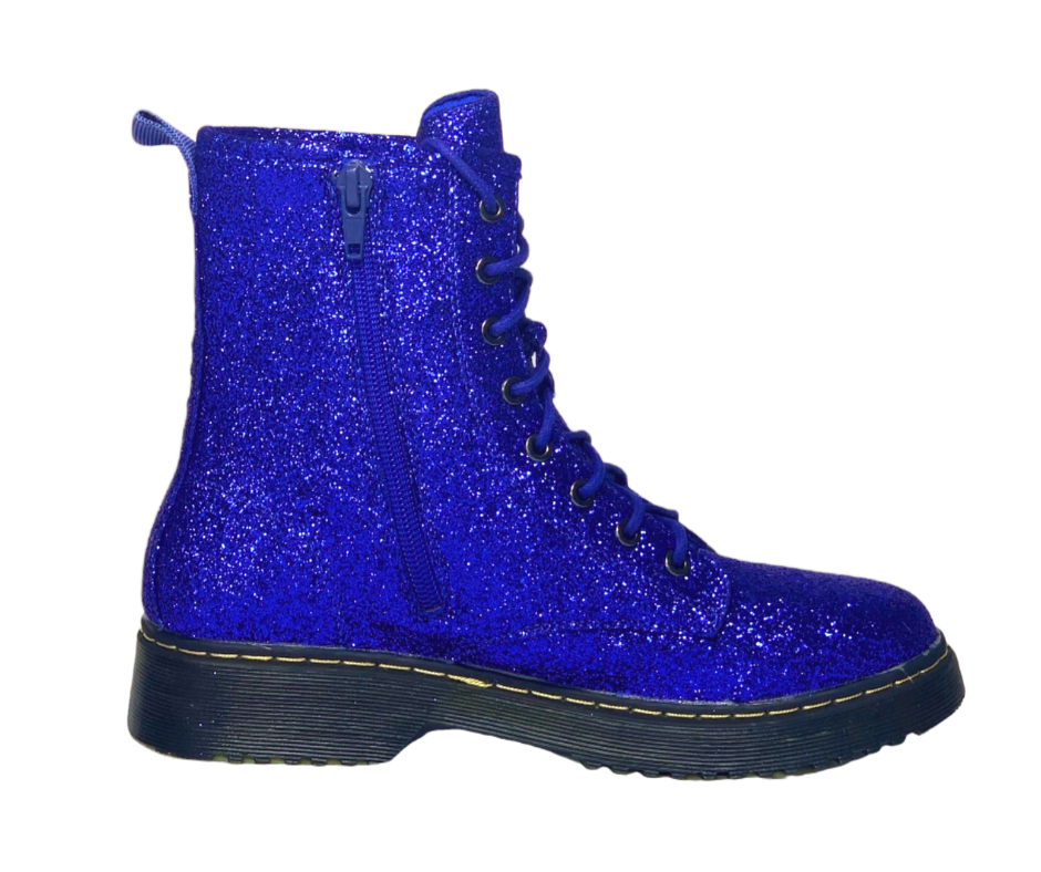 Glitter Baddie Combat Boots