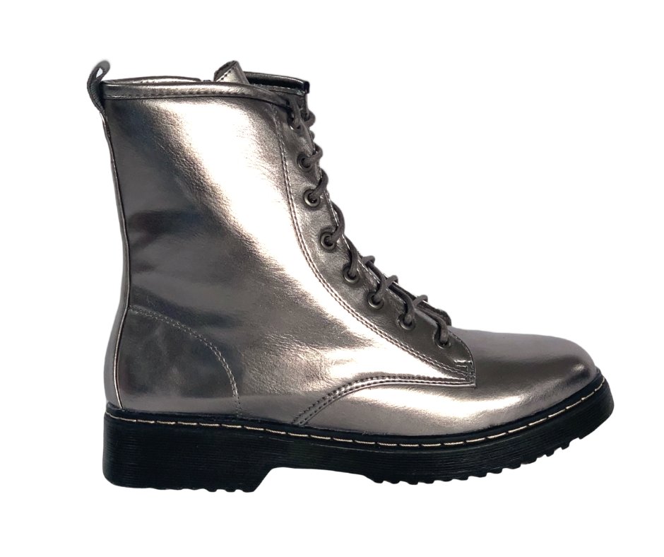 Glitter Baddie Combat Boots