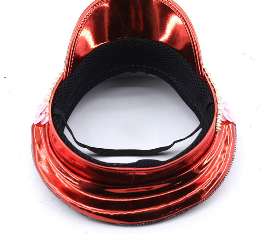 Pink Sequin Women's Wedding Cap