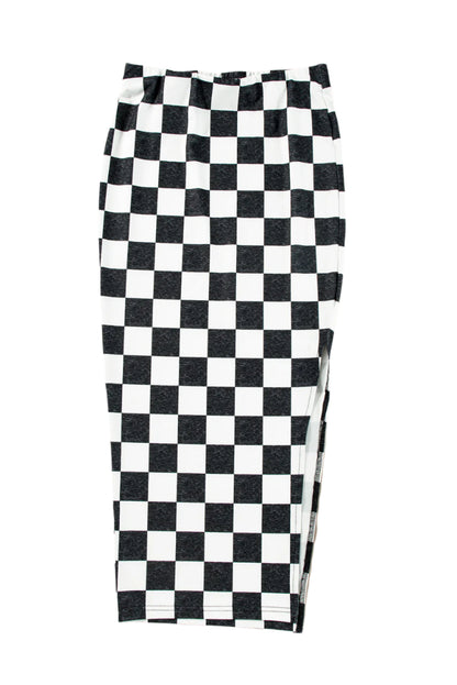 Ska Style Checkered Pencil Skirt