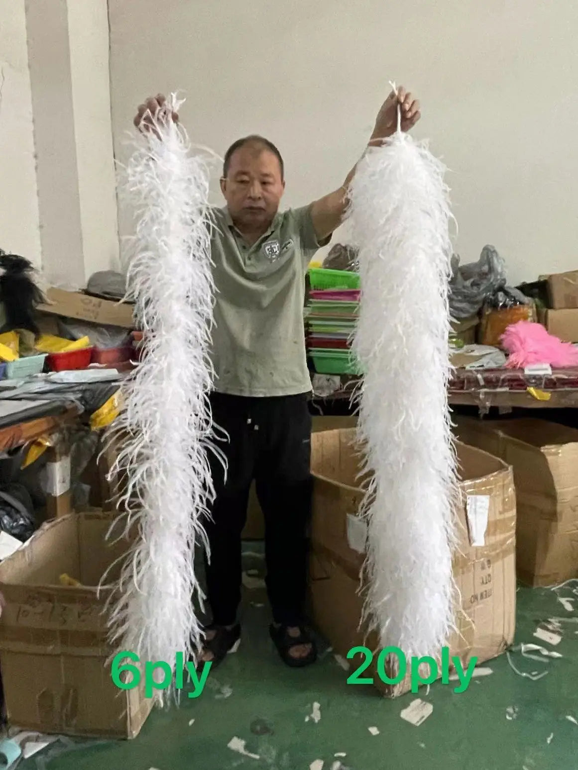 Ostrich Feather Trim Boa (1 Meter)