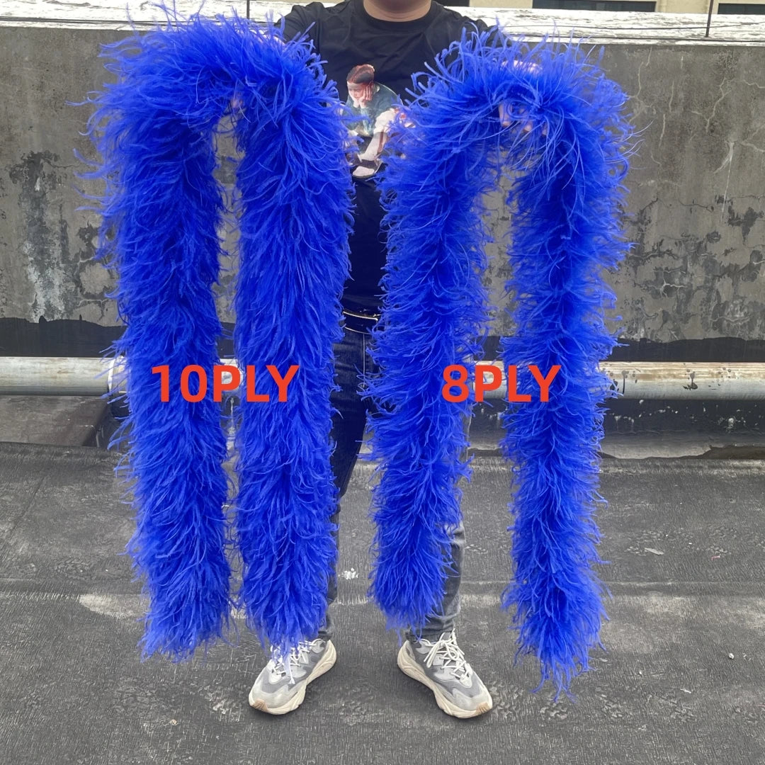2M 1-20ply Fluffy Ostrich Feather Boa