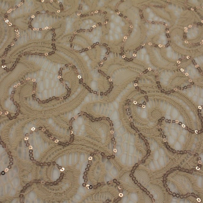 Ashley Stretch Lace Sequin Fabric | Blue Moon Fabrics