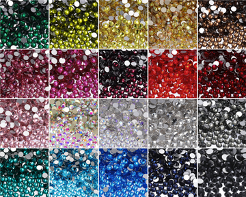 SS3-SS30 Top Quality Glass Flat-Back Rhinestones