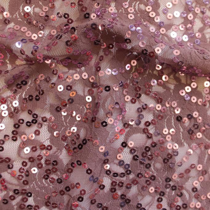 Charlize Stretch Lace Sequin Fabric | Blue Moon Fabrics
