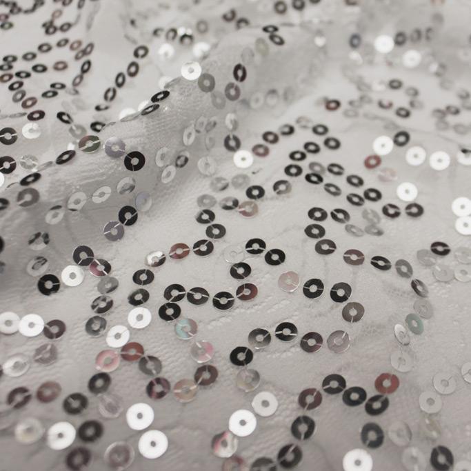 Charlize Stretch Lace Sequin Fabric | Blue Moon Fabrics