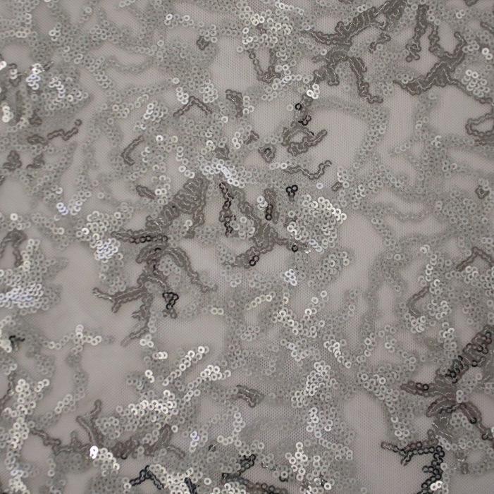 Coral Reef Stretch Mesh Sequin Fabric | Blue Moon Fabrics