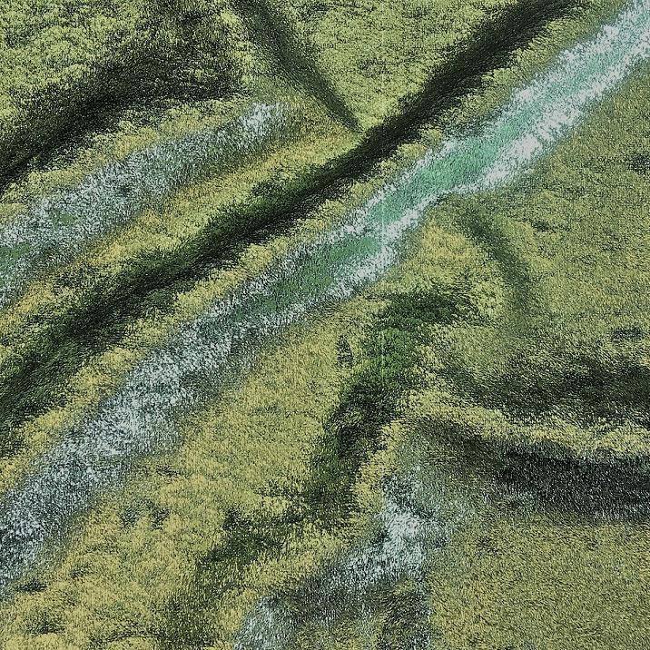 D Isis Foiled Stretch Velvet Fabric | Blue Moon Fabrics