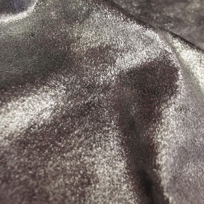 D Isis Foiled Stretch Velvet Fabric | Blue Moon Fabrics