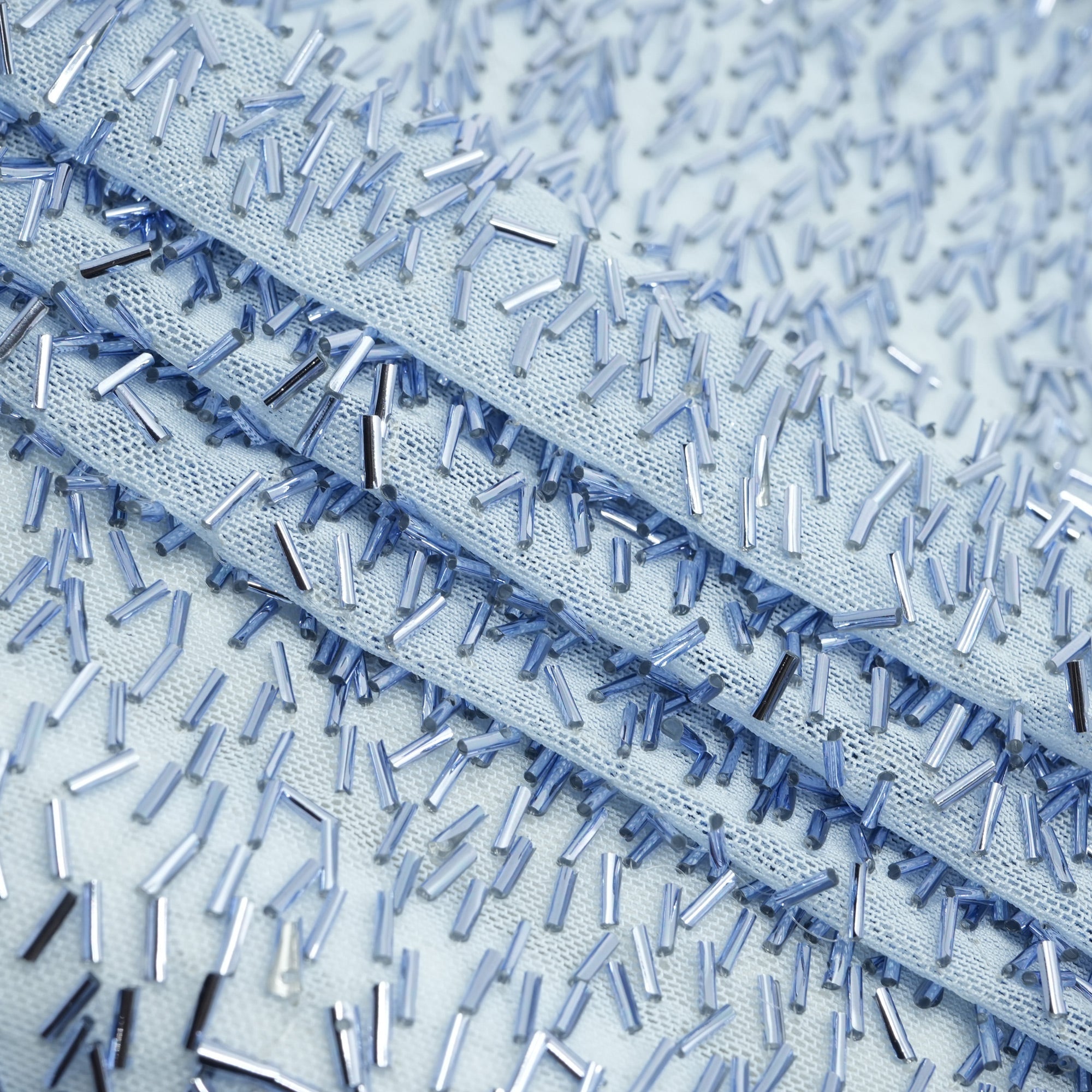 Dazzle Beaded Stretch Mesh Fabric | Blue Moon Fabrics